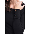 Дамски черен пуловер с кашмир Varina-3 снимка