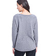 Дамски пуловер в сиво с кашмир Makena-1 снимка