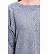 Дамски пуловер в сиво с кашмир Makena-3 снимка
