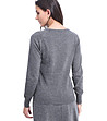 Стилен дамски пуловер в сиво Vedena-1 снимка