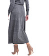 Елегантна пола в сиво с кашмир и коприна Denia-1 снимка