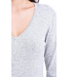 Стилен дамски пуловер в сиво Zenda-3 снимка