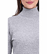 Дамски пуловер в светлосиво Daiana-3 снимка