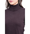 Дамски пуловер в цвят кафе Daiana-3 снимка