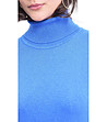 Дамски пуловер в цвят кобалт Daiana-3 снимка