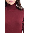 Дамски пуловер в цвят бордо Daiana-3 снимка