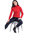Дамски пуловер в червен цвят Daiana-2 снимка
