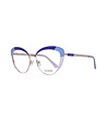 Метални рамки за очила в сини нюанси котешко око Lexie-1 снимка