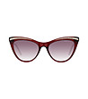 Дамски слънчеви очила тип котешко око в червено Horisone-2 снимка