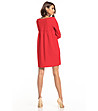 Елегантна рокля в червено-1 снимка