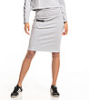 Памучна пола в сиво Tia-0 снимка