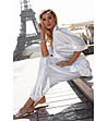 Бял комплект от халат и долнище на пижама Keira-0 снимка
