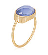 Дамски пръстен в златисто и синьо Lisa-0 снимка
