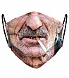 Предпазна маска за лице от текстил Funny smoke-0 снимка
