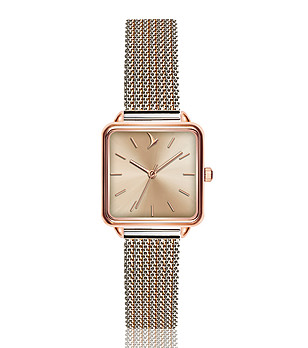 Дамски часовник в розовозлатисто и сребристо Bindarri снимка