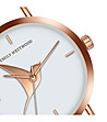 Розовозлатист дамски часовник с бял циферблат Jullaten-2 снимка