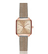 Дамски часовник в розовозлатисто и сребристо Bindarri-0 снимка