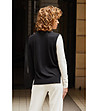 Стилен дамски пуловер в черно и бяло Irosa-1 снимка