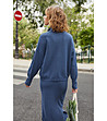 Дамска жилетка в синьо с цип Tonina-1 снимка