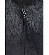 Дамска кожена чанта в черно Matrena-2 снимка