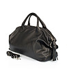 Черна дамска кожена чанта Eliza-2 снимка