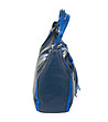 Синя кожена дамска чанта Doris-3 снимка