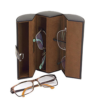 Кафява кутия за очила Aston снимка