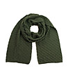 Зелен дамски плетен шал-0 снимка