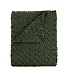 Зелен дамски плетен шал-1 снимка