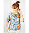 Многоцветна дамска блуза с флорален принт Adel-0 снимка