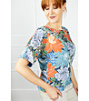 Многоцветна дамска блуза с флорален принт Adel-2 снимка