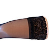 Черни дълги дамски чорапи с дантела Alessandra-2 снимка
