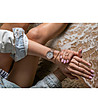 Дамски комплект в розовозлатисто от часовник и гривна Classique-1 снимка