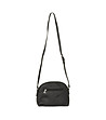 Черна дамска чанта с релеф-1 снимка