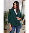 Елегантно зелено сако със 7/8 ръкави Lavoni-0 снимка