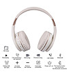 Безжични Bluetooth слушалки в бяло и златисто-3 снимка