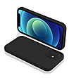 Силиконов калъф в черно за iPhone 12 Mini-0 снимка