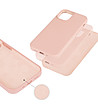 Силиконов калъф в розово за iPhone 12 Mini-3 снимка