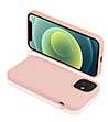 Силиконов калъф в розово за iPhone 12-0 снимка
