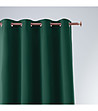 Тъмнозелена завеса Aura 140х250 см-0 снимка