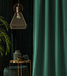 Тъмнозелена завеса Aura 140х250 см-3 снимка