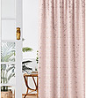 Розова завеса със златист принт Glammy 140х250 см-2 снимка