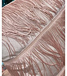 Розова калъфка за декоративна възглавница с ресни Frenchie-1 снимка