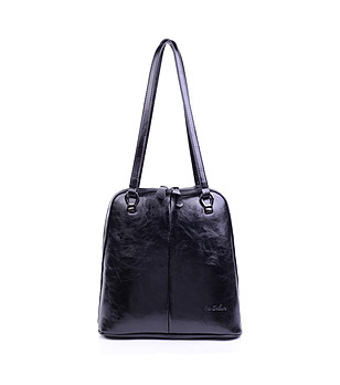 Черна дамска чанта от еко кожа Vivian снимка