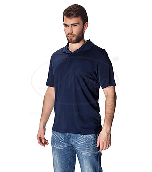 Мъжка блуза в тъмносиньо Polo снимка