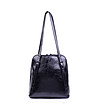 Черна дамска чанта от еко кожа Vivian-1 снимка