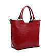 Дамска чанта от еко кожа в червено Katie-0 снимка