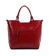 Дамска чанта от еко кожа в червено Katie-1 снимка