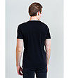 Мъжка памучна тениска в черно Basic-1 снимка