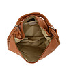 Дамска чанта от естествена кожа в цвят коняк Emma-4 снимка